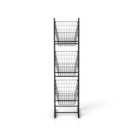 US Local 3-Tier Kitchen Storage Basket Organizer, Freestanding Metal Wire Rack For Fruit, Vegetables, And Pantry Items