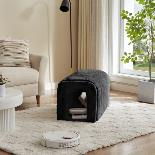 US Local Ottoman Storage Bench Pet Supplies Corduroy Bench Cat's Nest To Hide For The Living Room, Entryway And Bedroom