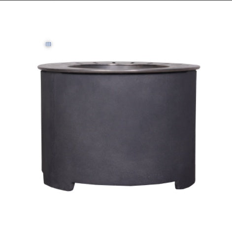 US Local 20.5 X 15 Dark GrayConcrete Texture Smokeless Fire Pit