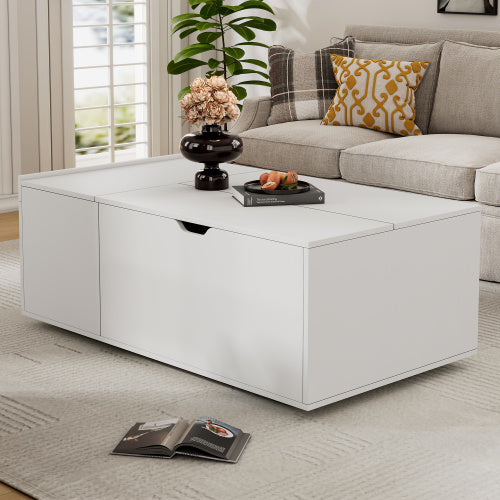 UK Local Lift Up Coffee Table, Coffee Table With Drawer, Wooden Tea Tables Sofa End Tables For Living Room Furniture , White