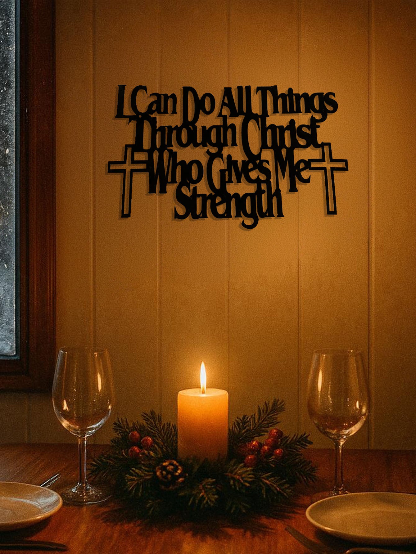 US Local CIFbuy™ Create A Festive Atmosphere: Rust-Resistant Metal Wall Art - Fall Poetry, Halloween Mystery & Christmas Warmth | Customizable Gift For Any Occasion Wall Sculptures.