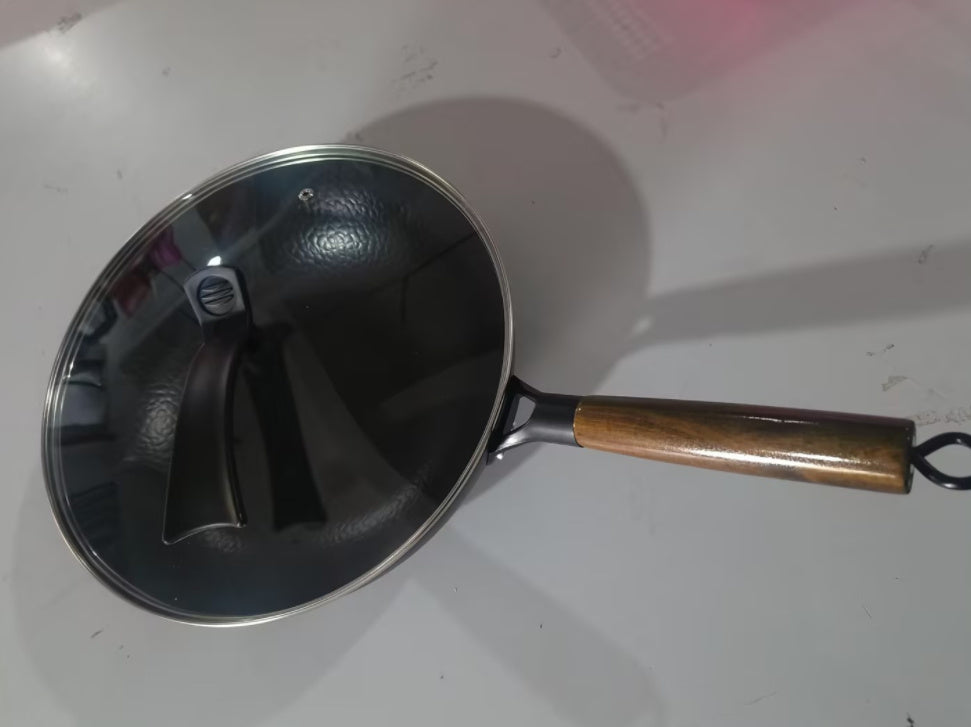 USA Local Iron Pan Traditional Iron Wok Handmade
