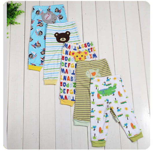 US Local Cartoon print children's leggings 5 pieces