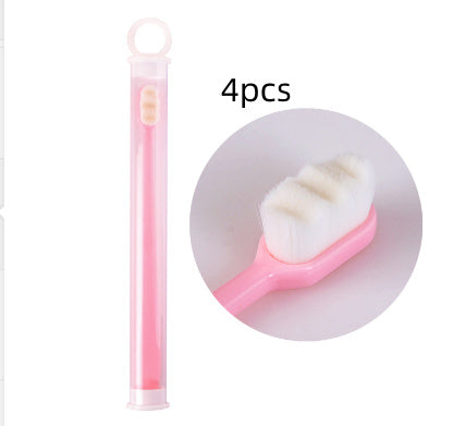 USA Local Ultra-fine Toothbrush Super Soft Bristle Deep Cleaning Brush Portable For Oral Care Tools Teeth Care Oral Cleaning Travel
