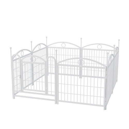 US Local Dog Playpen Indoor 24 Inch 8 Panel Metal Dog Playpen