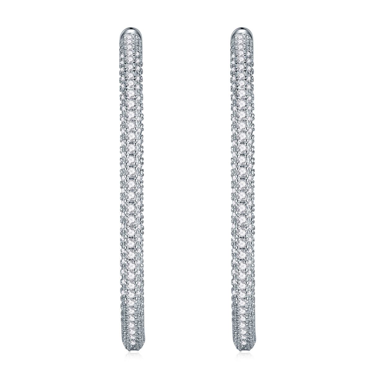 Light Coco Luxury Fashion Diamond Earrings Stud Set With Mosan Diamond Silver Ornaments