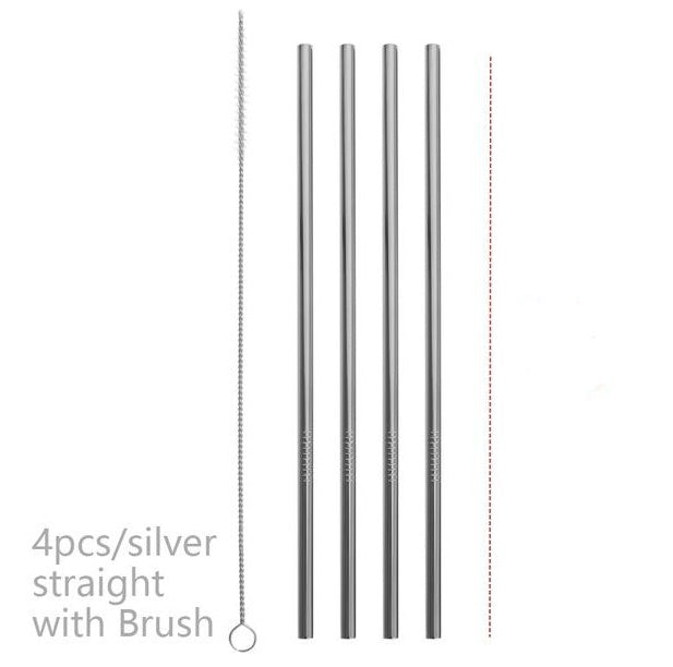 USA Local Colourful Reusable Stainless Steel Straws