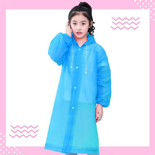 US Local Transparent, portable and backpackable girl's poncho