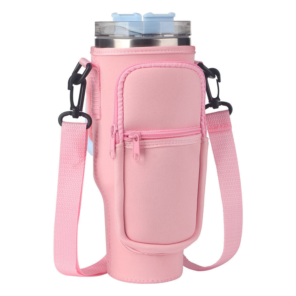 USA Local Vacuum Thermal Straw Cup Sleeve Sports Neoprene