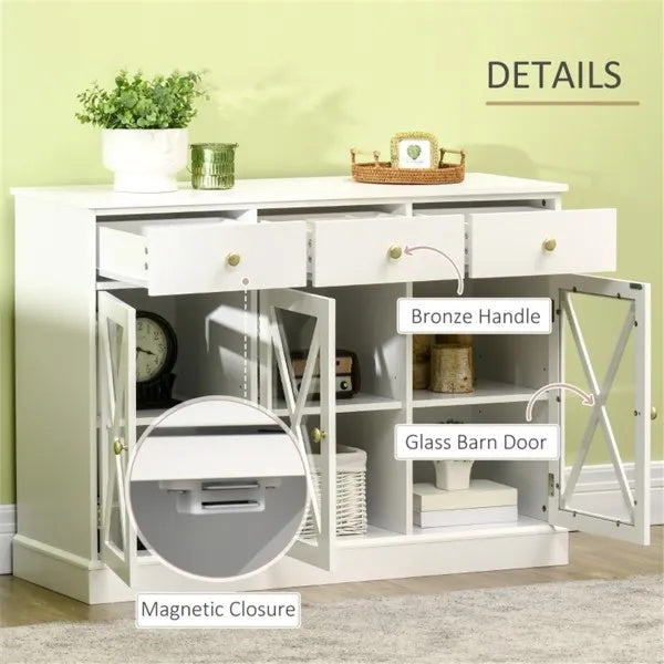 US Local Kitchen Sideboard Storage Cabinet Coffee Bar Cabinet