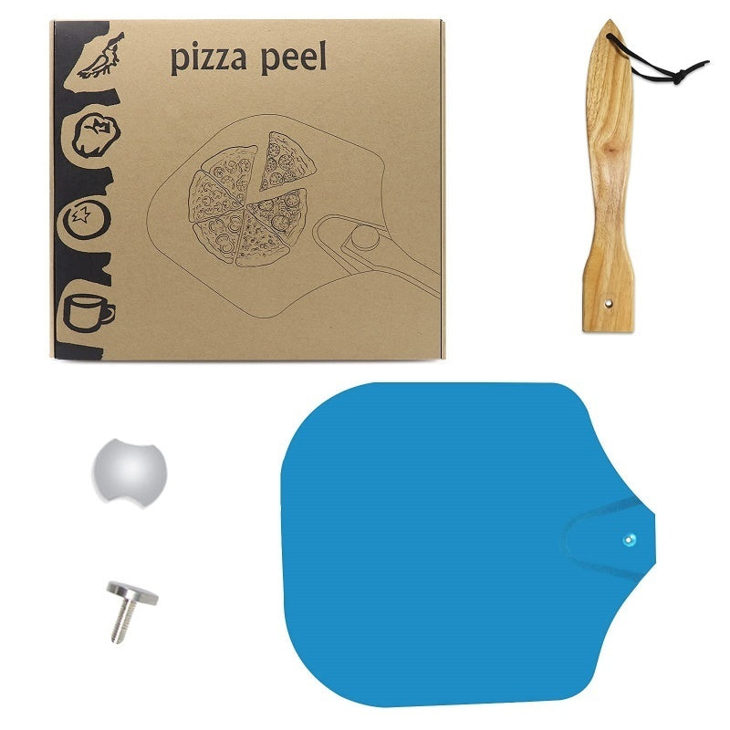 UK Local 12 Inch Pizza Peel Oven Aluminium Foldable Wood Handle And Pizza Paddle