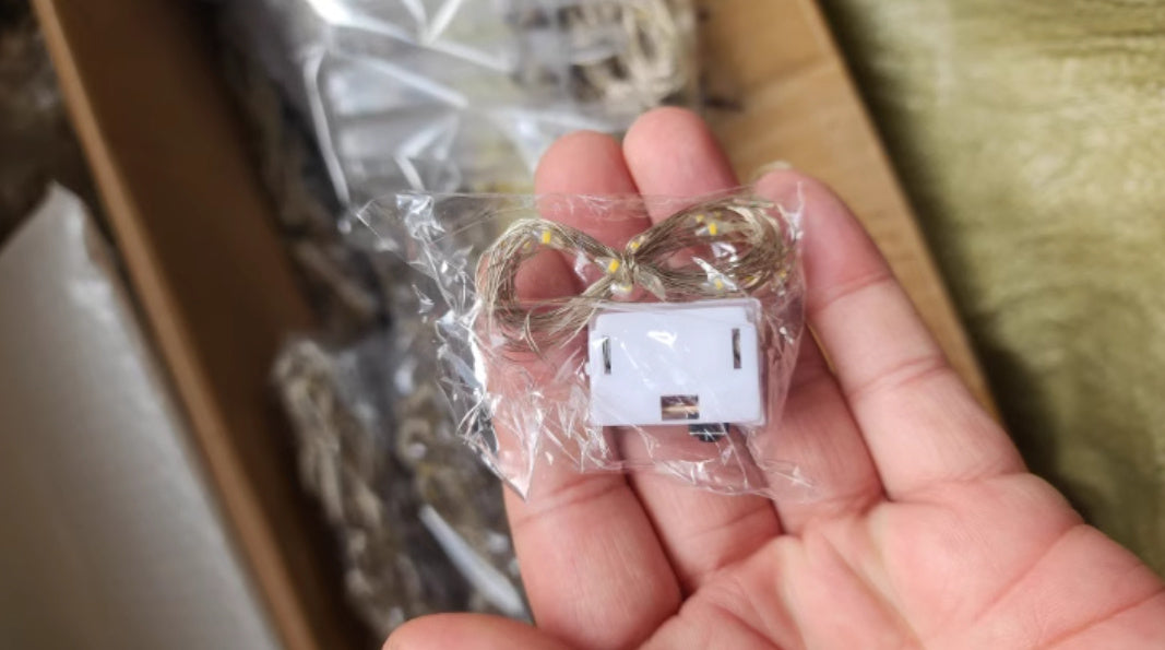 Festival Decorative Lamp Resin Simulation Transparent Sausage Dog Christmas String Light