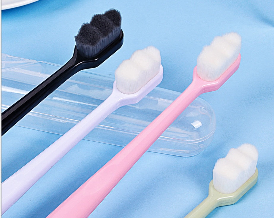 USA Local Ultra-fine Toothbrush Super Soft Bristle Deep Cleaning Brush Portable For Oral Care Tools Teeth Care Oral Cleaning Travel