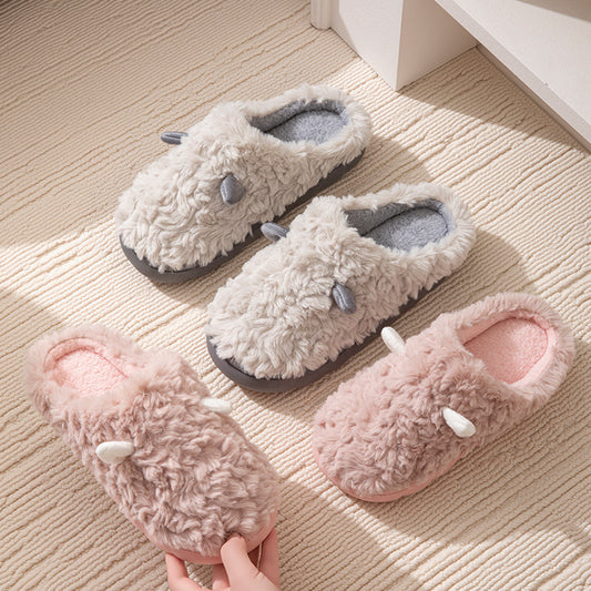 Non-slip Thickening Thermal Home Cotton Slippers