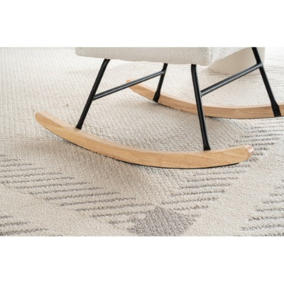 UK Local Rocking Chair Rocker Chair Single Recliner Casual Lounger Lounge Chair Cushion For Living Room Bedroom