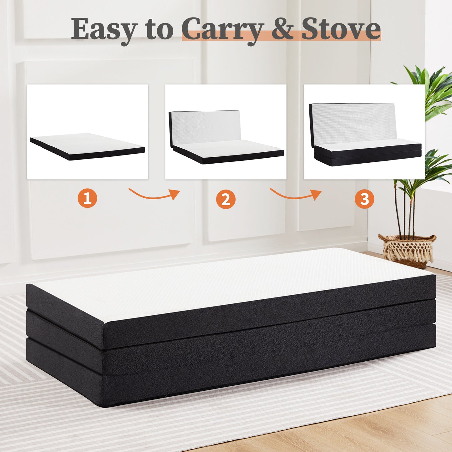 US Local Triple Fold Pad Mattress