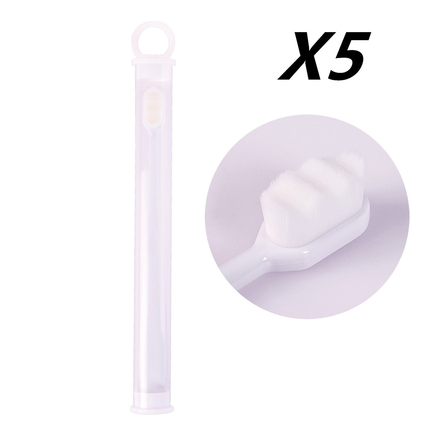 USA Local Ultra-fine Toothbrush Super Soft Bristle Deep Cleaning Brush Portable For Oral Care Tools Teeth Care Oral Cleaning Travel