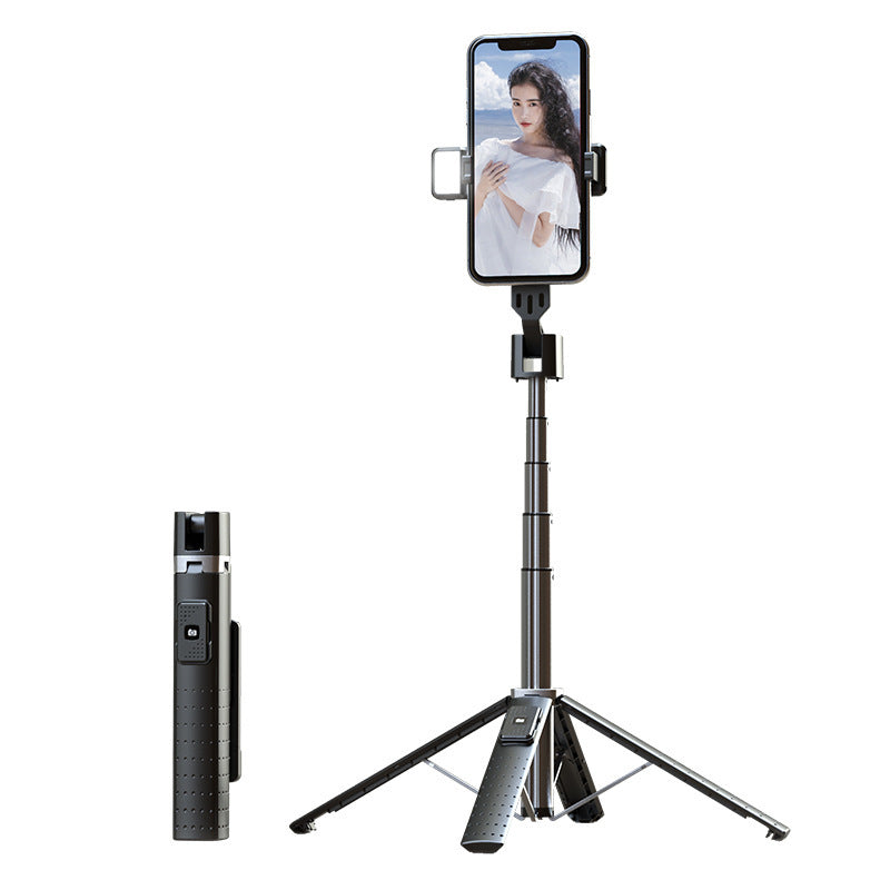 US Local Quadrupod Double Fill Light Mobile Phone Bluetooth-compatible Selfie Stick