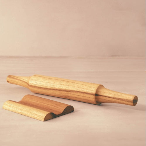 US Local Teak Wood Belan With Stand Set