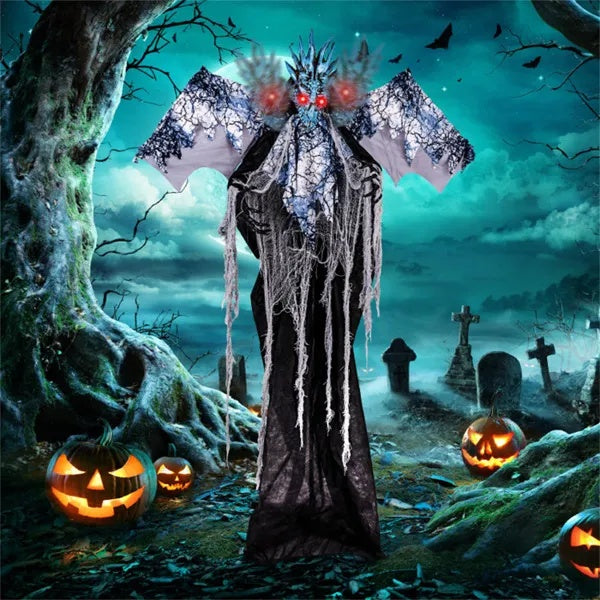 6 'Halloween Decorations With Poseable Wings And Arms