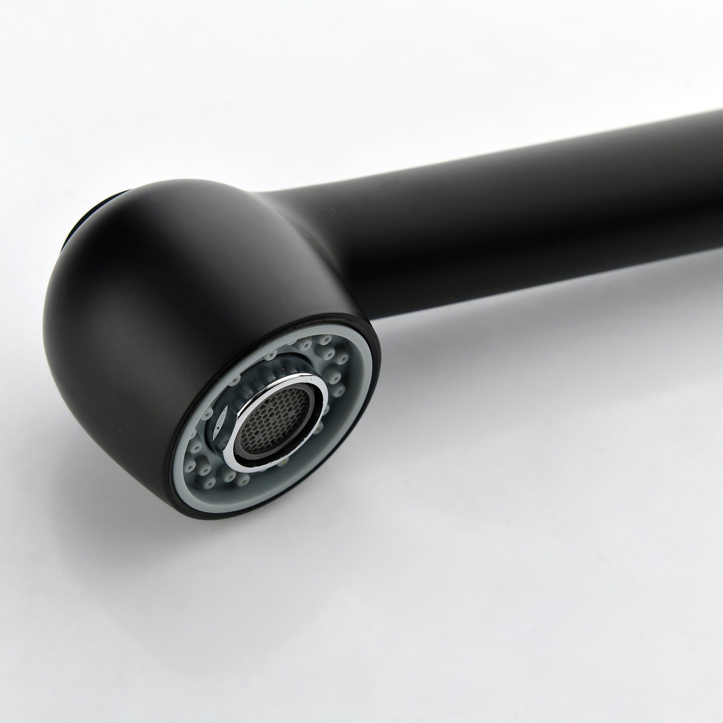 US Local Stainless Steel Matte Black Single Handle Pull Out Spray, Kitchen Faucet