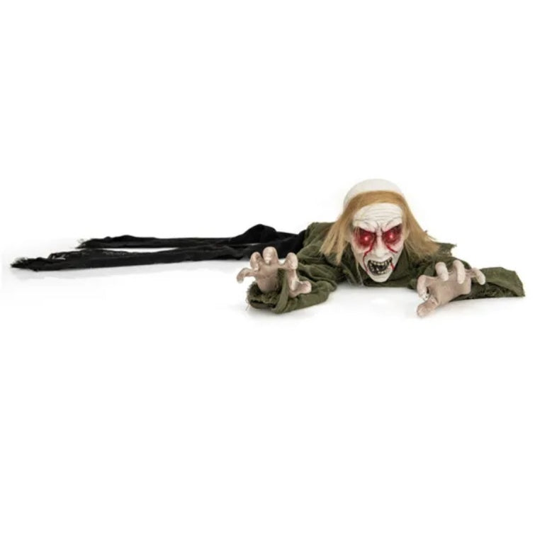 Halloween Zombie Decorations With Sparkling Eyes And Spooky Sounds