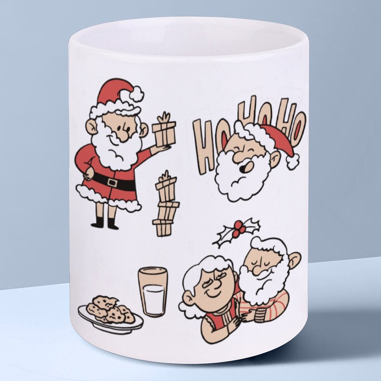 POD US Local White mug with full print, Christmas, Santa 0038
