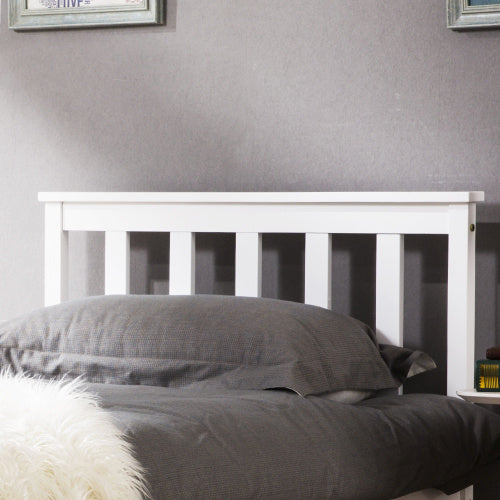 UK Local Single Bed White 3ft Solid Pine Wooden Bed Frame For Adults, Kids 190 X 90 Cm 3FT