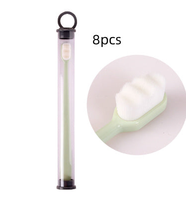 USA Local Ultra-fine Toothbrush Super Soft Bristle Deep Cleaning Brush Portable For Oral Care Tools Teeth Care Oral Cleaning Travel