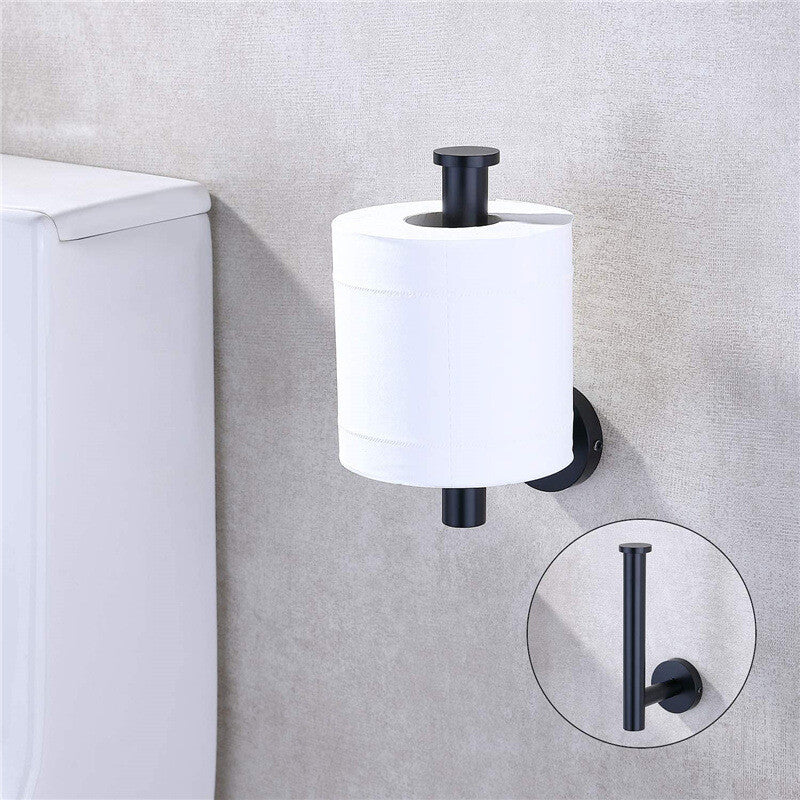 UK Local Stainless Steel Toilet Paper Holder Matte Black Toilet Roll Holder Wall Mounted