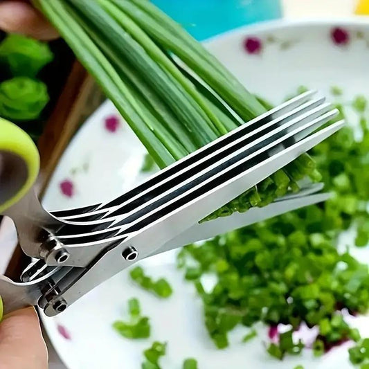 US Local Multifunctional Multi-layer Kitchen Scissors Suitable For Cutting Onions, Vegetables And Spices
