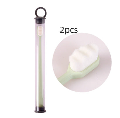 USA Local Ultra-fine Toothbrush Super Soft Bristle Deep Cleaning Brush Portable For Oral Care Tools Teeth Care Oral Cleaning Travel