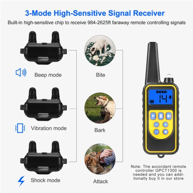 US Local Dog Training Collar Receiver IP67 Waterproof