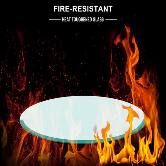 US Local 36 Round Tempered Glass Table Top 1 4 Thick Flat Polished Edge Clear