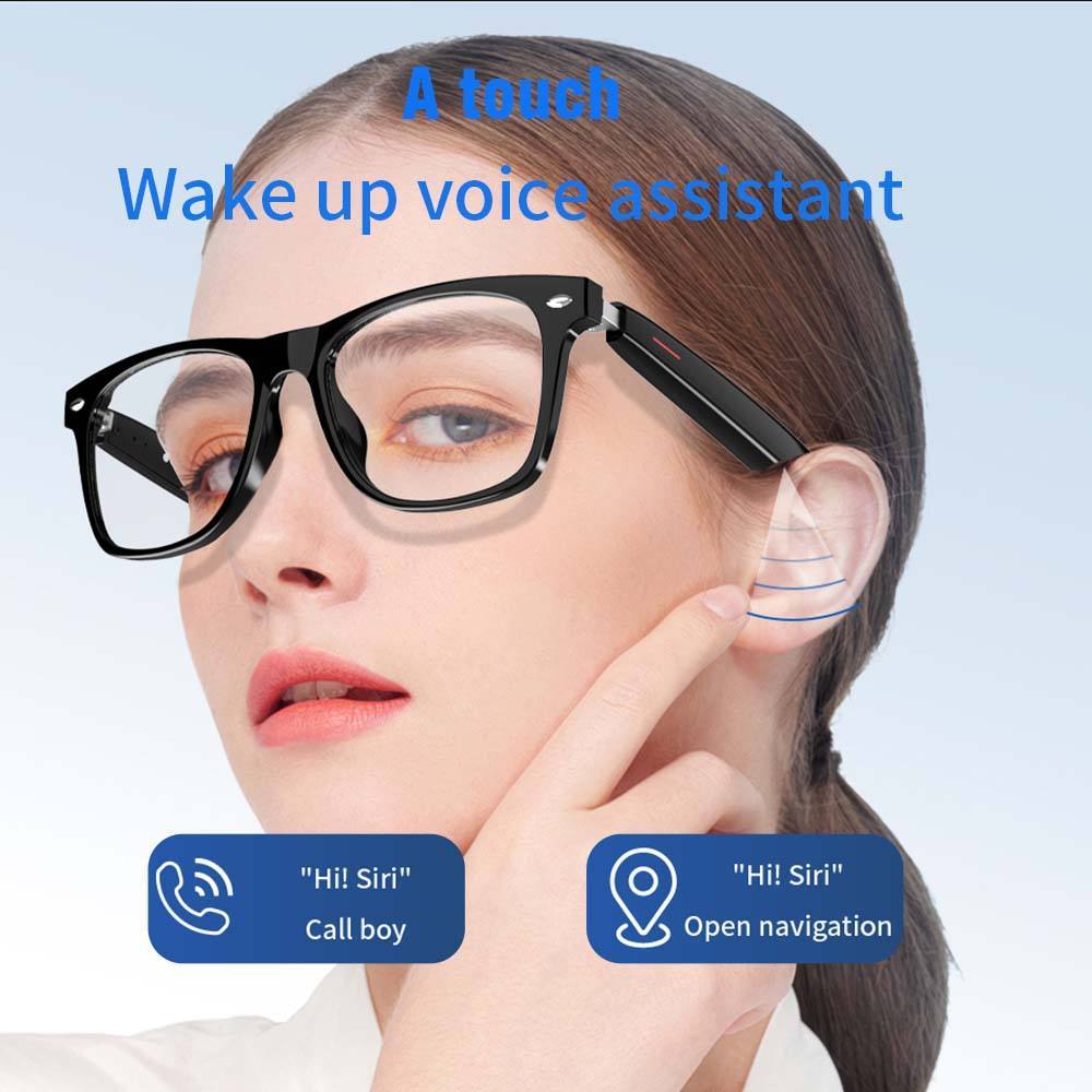 US Local SENBONO E13 Smart Glasses Outdoor Smart Sport Hands-Free Call Music Headphone Anti-Blue Eyeglasses Wireless BT Voice Sunglasses