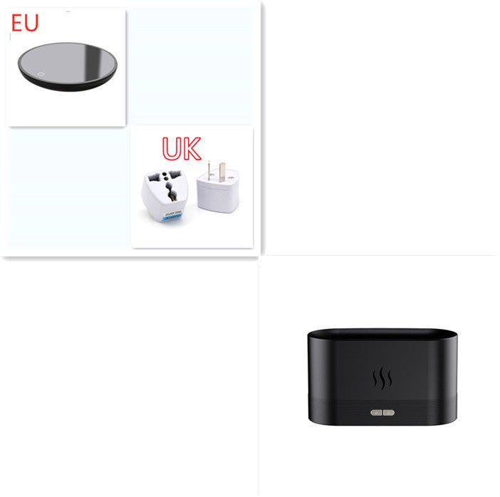 Aroma Diffuser With Flame Light Mist Air Humidifier Aromatherapy Diffuser With Waterless Auto-Off Protection For Spa Home Yoga Office