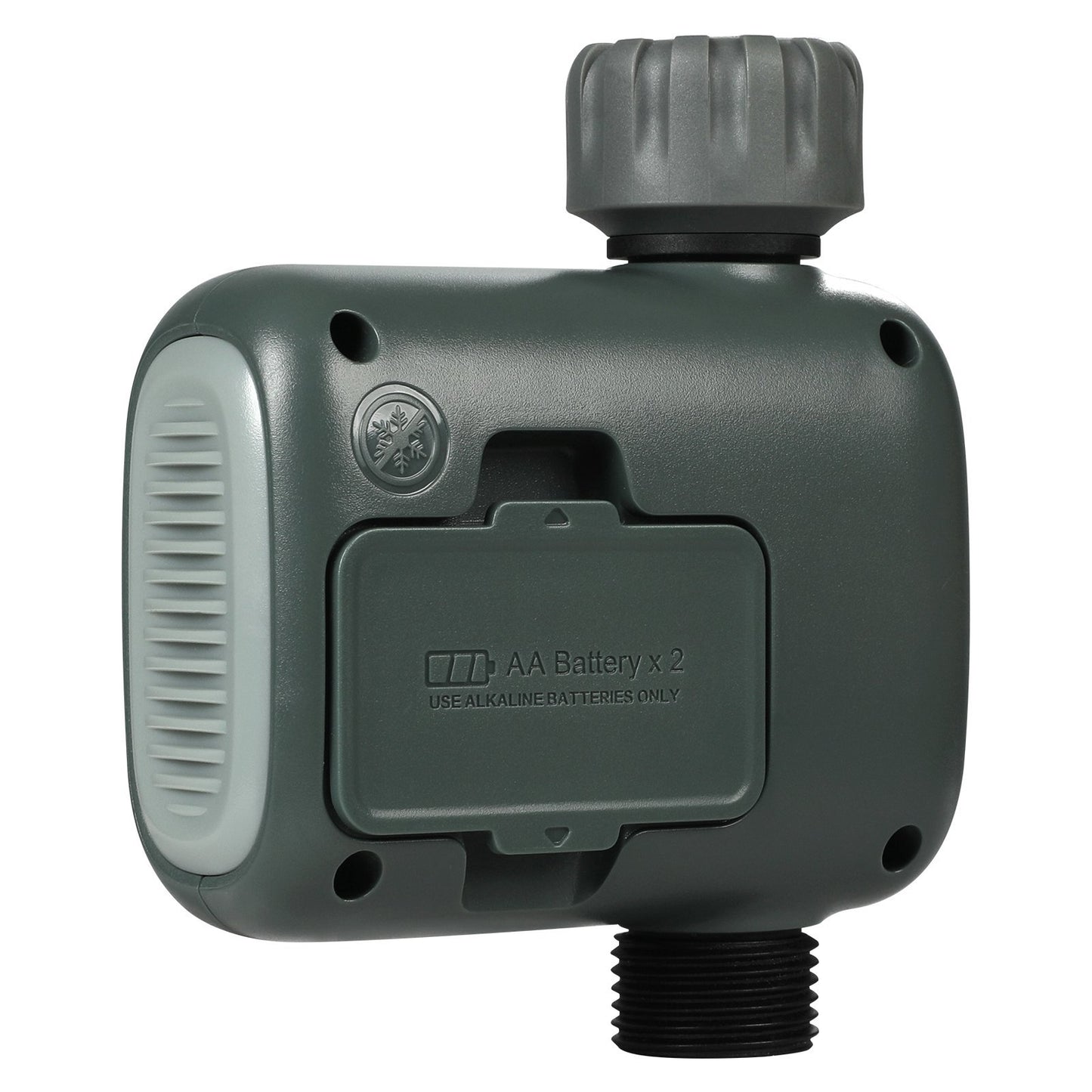 US Local VEVOR WiFi Sprinkler Timer, Single Outlet, Smart Hose Faucet Water Timer With Brass Inlet, APP Control Via 2.4Ghz WiFi Or Bluetooth, Voice Control With Alexa Google Assistant, IPX6 For Yard Watering