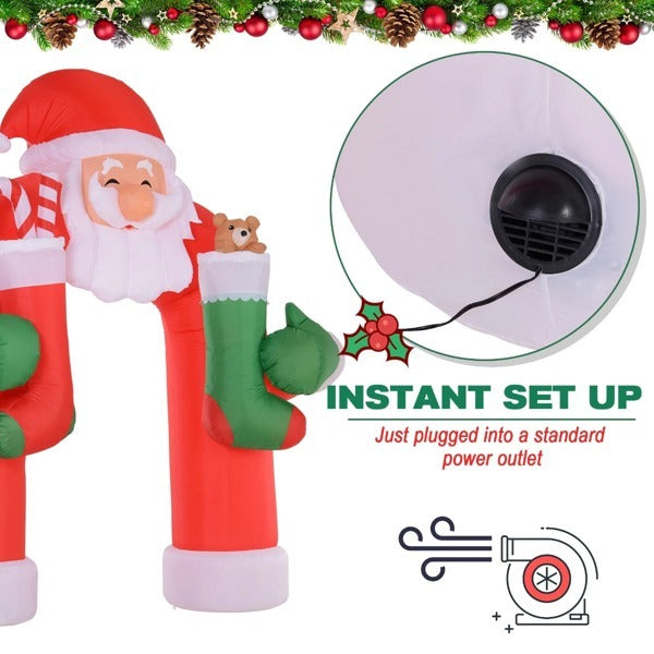 US Local Christmas Inflatables Outdoor Decorations Giant Santa Claus