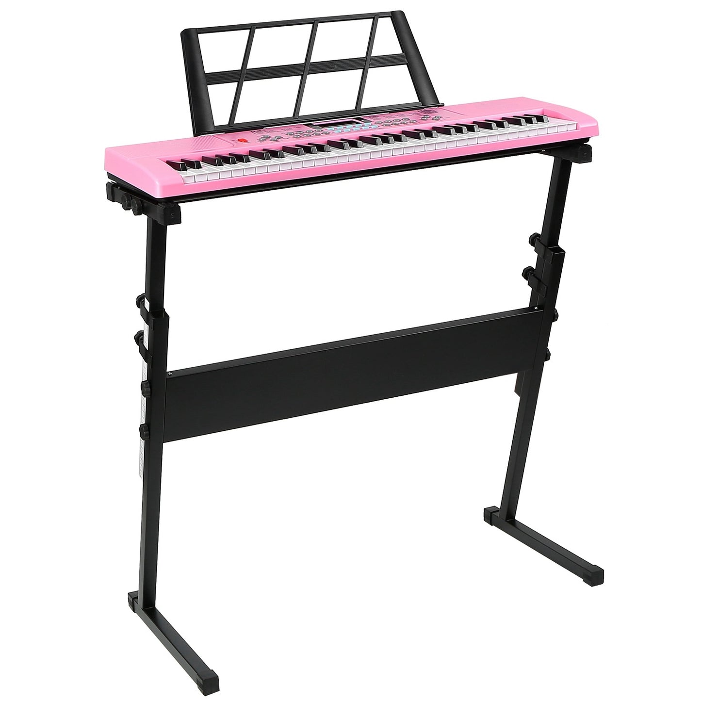 US Local 1P 61 Keys Digital Music Electronic Keyboard Electric Musical Piano Instrument Kids Learning Keyboard With Stand Microphone For Beginners