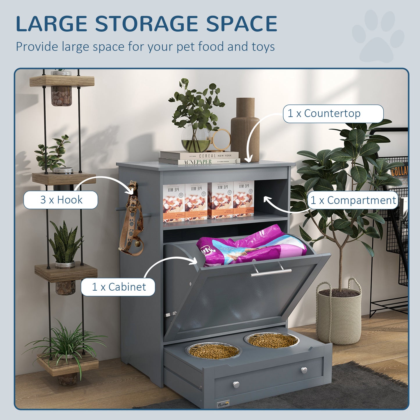 US Local Pet Feeder Stations, Lockers, Dog Food Storage Containers