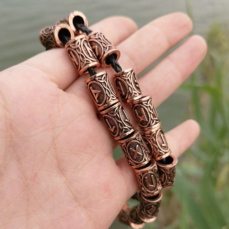 USA Local Set Of Viking Rune Beard Beads