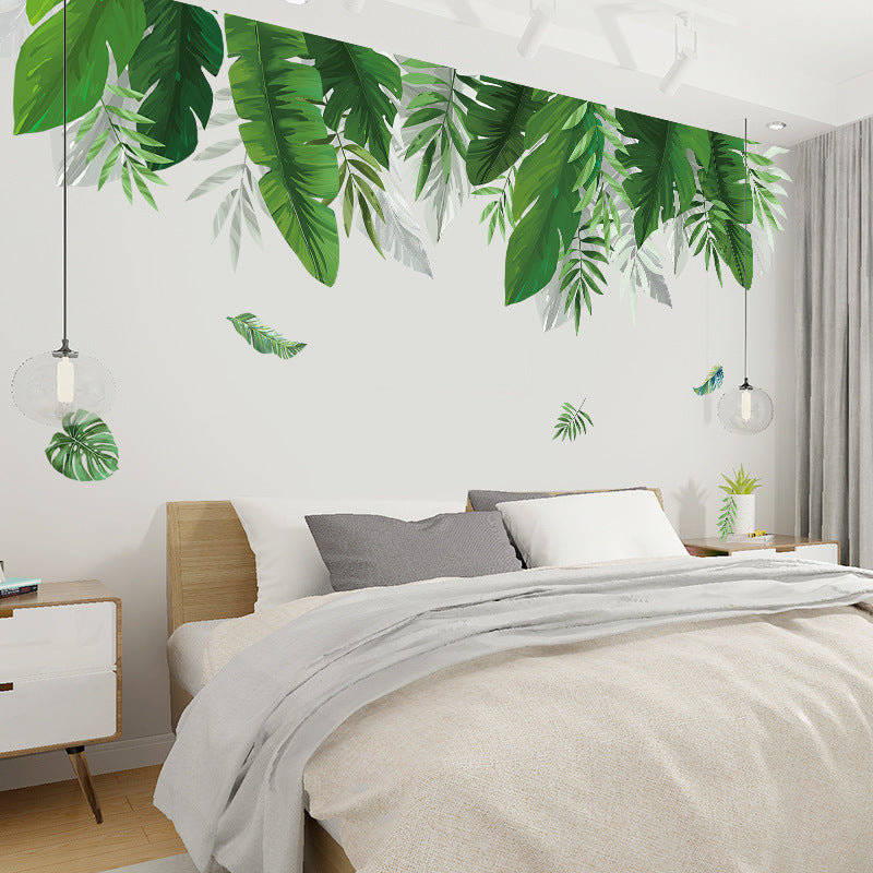 US Local Wall Stickers Nordic Green Plants Ins Wind