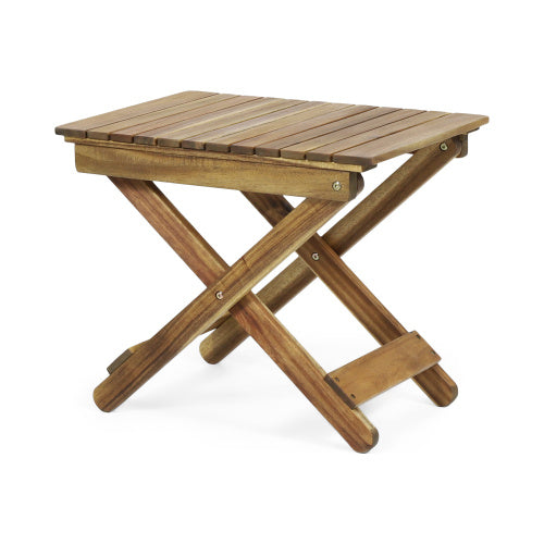 US Local Outdoor Folding Wooden Edge Table