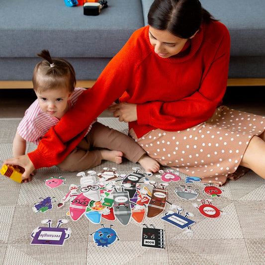 US Local 50 Pcs Color Bulletin Board Classroom Decorations,Crayon Shapes Fruit Animal Cutouts Color Posters For Toddler Kids Learning Nursery Preschool Classroom Chalkboard Back To School Home Wall Door Decor