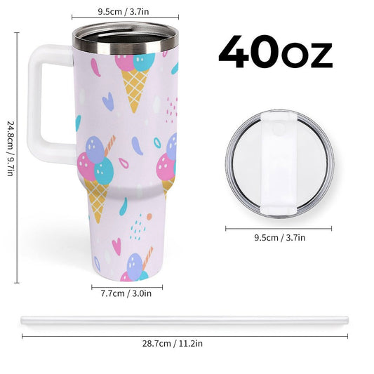 PHDT00433 POD US Local Tumbler 40 oz Large Capacity Car Cup Plaid, Cat