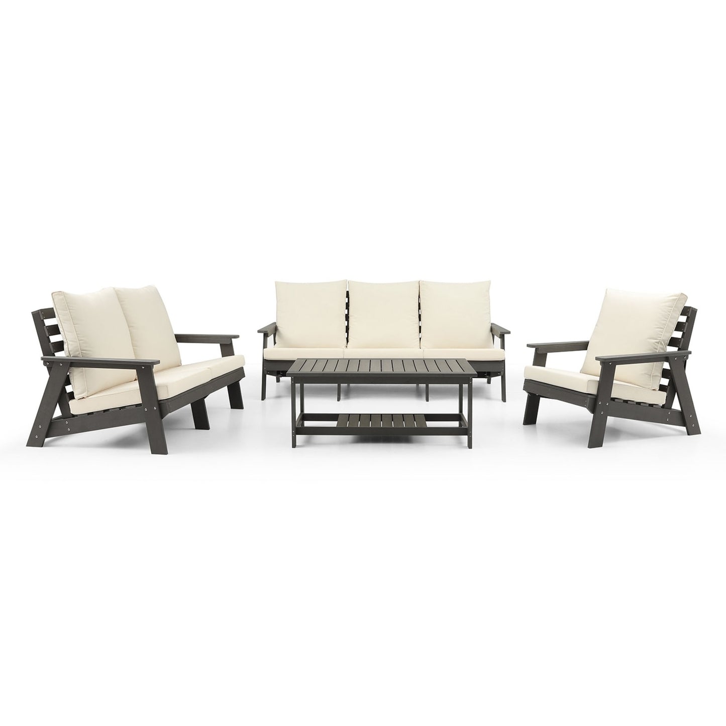 HIPS 3 Seater Sofa With Cushion For Outdoor, Garden, Porch, Poolside, Terrace