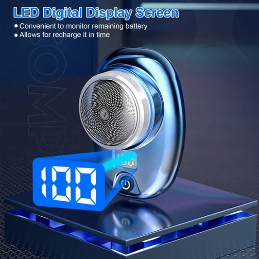 US Local Portable Electric Shaver With LED Digital Display Type-C Rechargeable