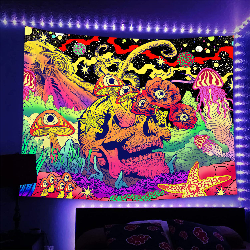 Thrilling Tapestry Fluorescent Luminous Psychedelic