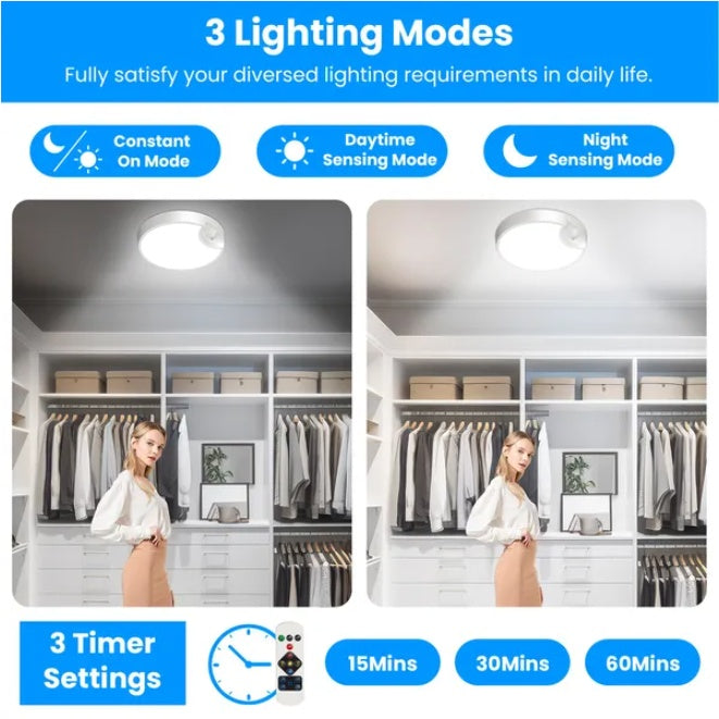 US Local Rechargeable Motion Sensor Ceiling Light