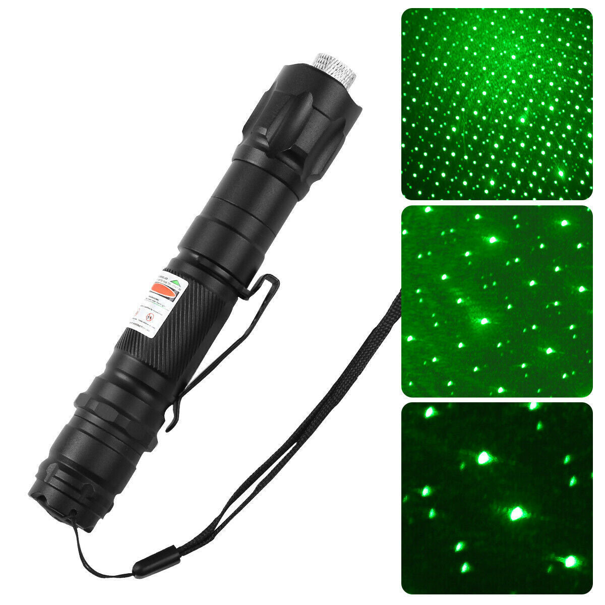 US Local Green Laser Pointer USB Rechargeable Pen LED Flashlight Torch Visible Beam Lazer